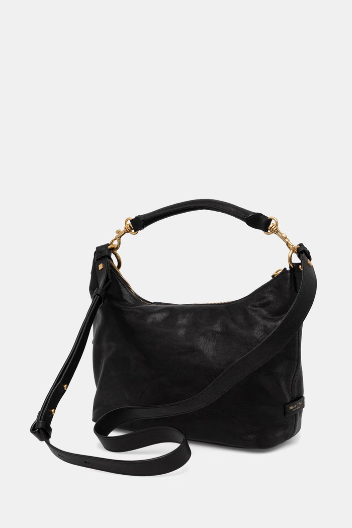 Doplnky Marc O'Polo crossbody kabelka dámska kožená 5000010943 čierna