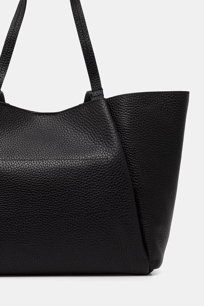 Dodatki Marc O'Polo shopper torba ženska usnjena 5000010951 črna