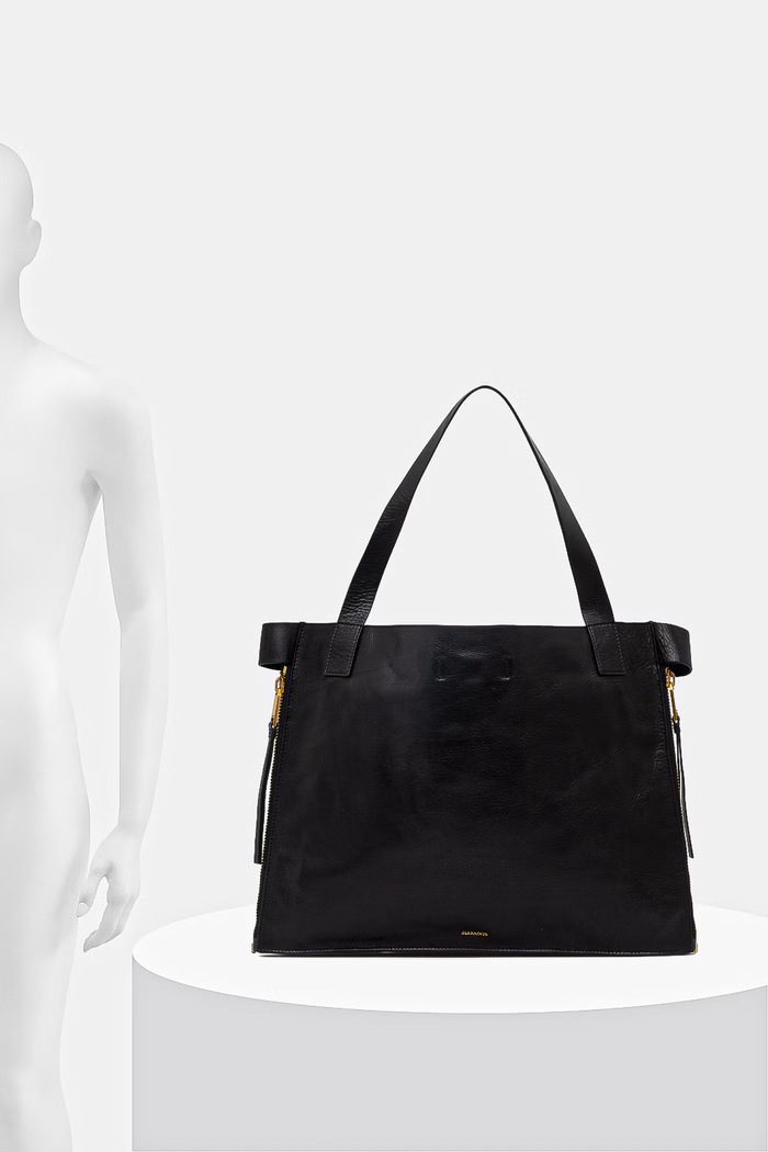 Kožená kabelka AllSaints MARLO W089XE