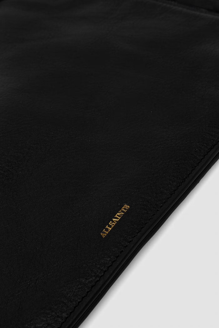 Kožená kabelka AllSaints MARLO čierna W089XE