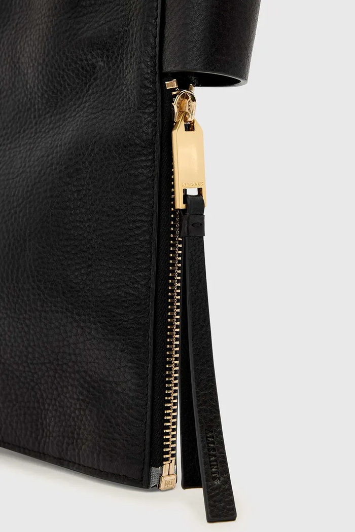 AllSaints listová kabelka dámska kožená MARLO W091XE čierna