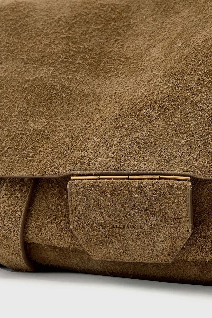 AllSaints torebka nubukowa URSA W096XE brązowy