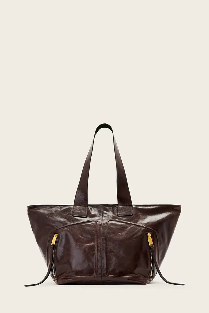 AllSaints pentru femei din piele JEAN maro W130XE