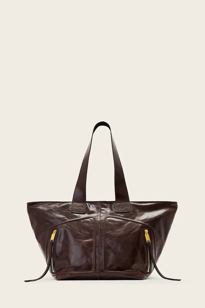 AllSaints pentru femei din piele JEAN maro W130XE