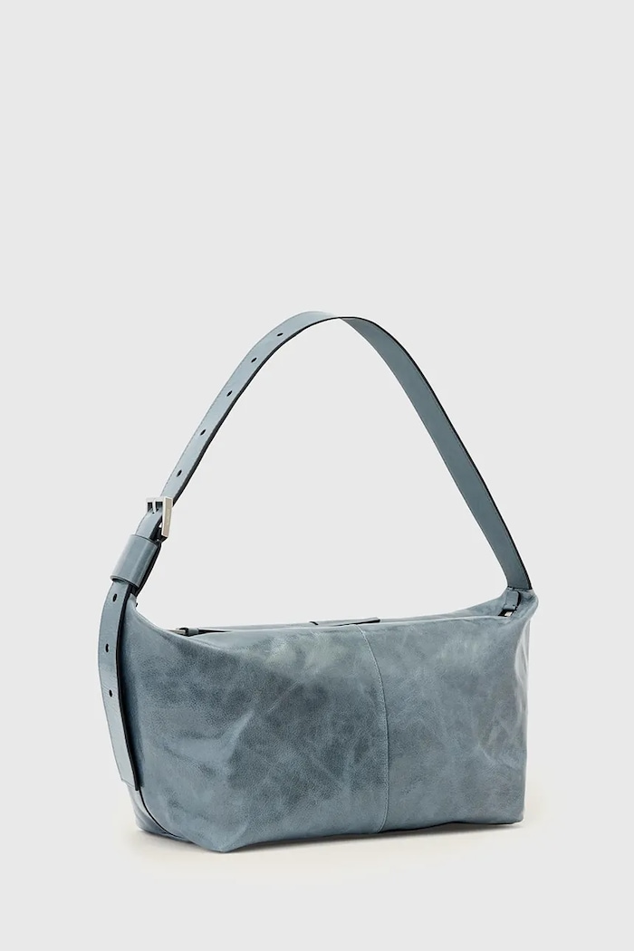 AllSaints kabelka dámska kožená JEAN W131XE modrá SS26