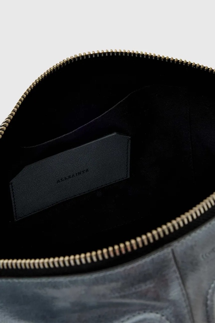 AllSaints kabelka dámska kožená JEAN W131XE modrá
