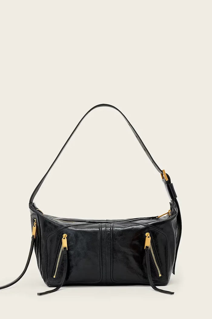 AllSaints kabelka dámska kožená JEAN čierna W131XE