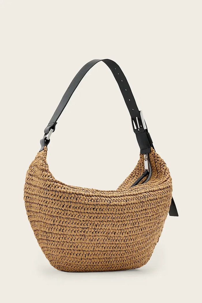 AllSaints torebka hobo damska LUNA W158XE brązowy SS26