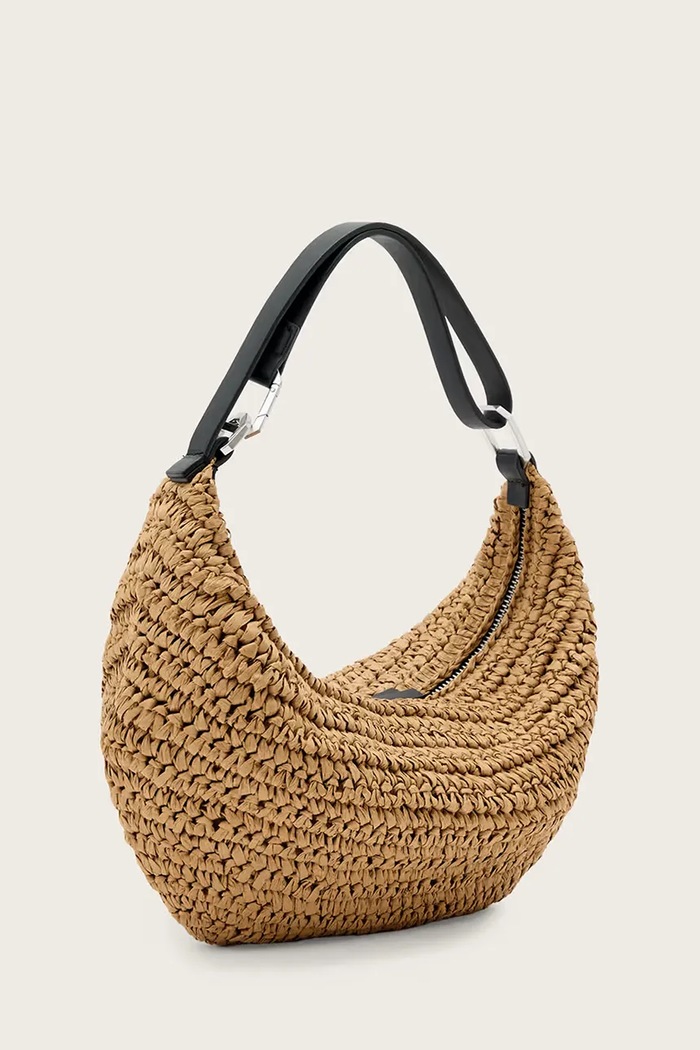 AllSaints torebka LUNA W159XE brązowy SS26
