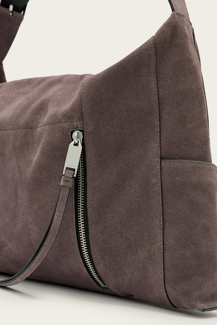 Torebka damska zamszowa ALBA AllSaints brązowy W167XE