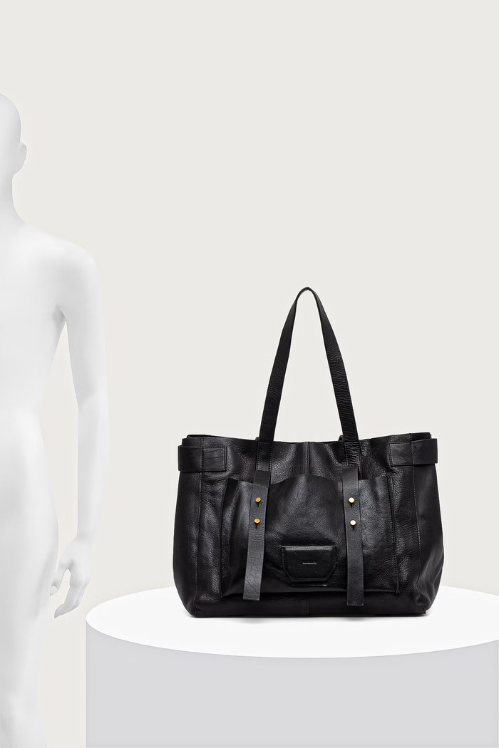 AllSaints Kabelka typu tote dámska kožená URSA W259XE