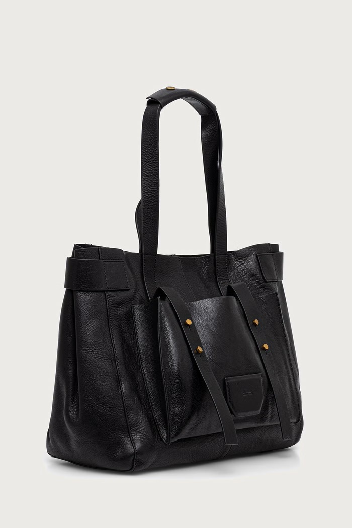 AllSaints Kabelka typu tote dámska kožená URSA W259XE čierna SS26