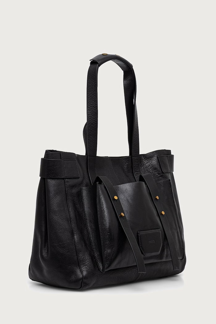 AllSaints Kabelka typu tote dámska kožená URSA W259XE čierna SS26