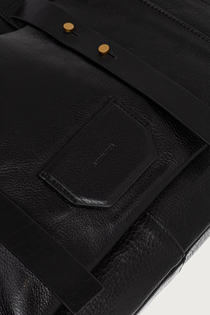 Kabelka typu tote dámska kožená URSA AllSaints W259XE čierna