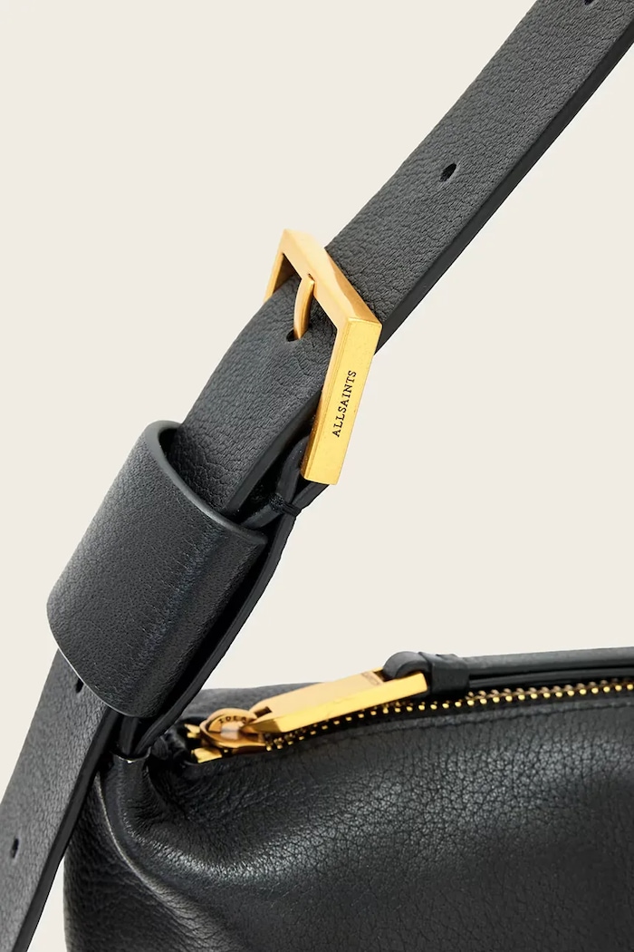 AllSaints torebka skórzana ALBA czarny W266XE