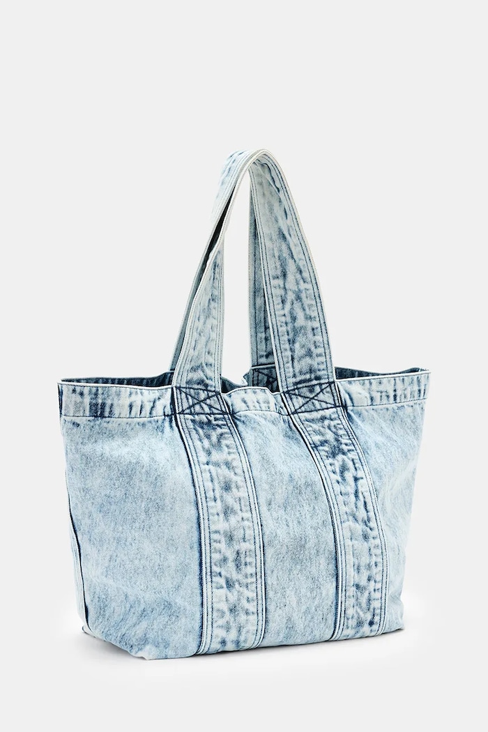AllSaints tote taška dámská bavlněná IZZY W494XB modrá SS26