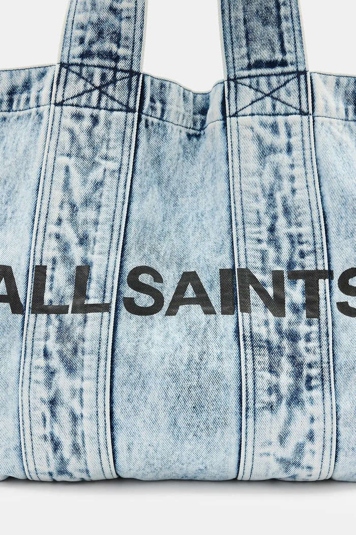 AllSaints tote taška dámská bavlněná IZZY W494XB modrá