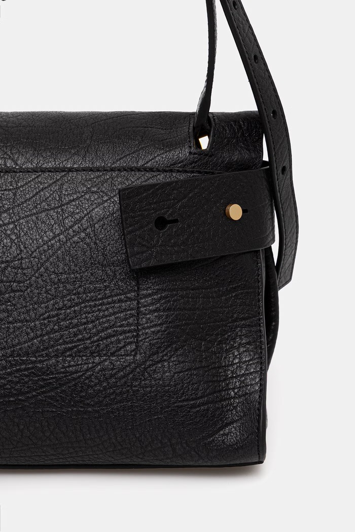 Кожаная сумочка AllSaints URSA чёрный W522XC