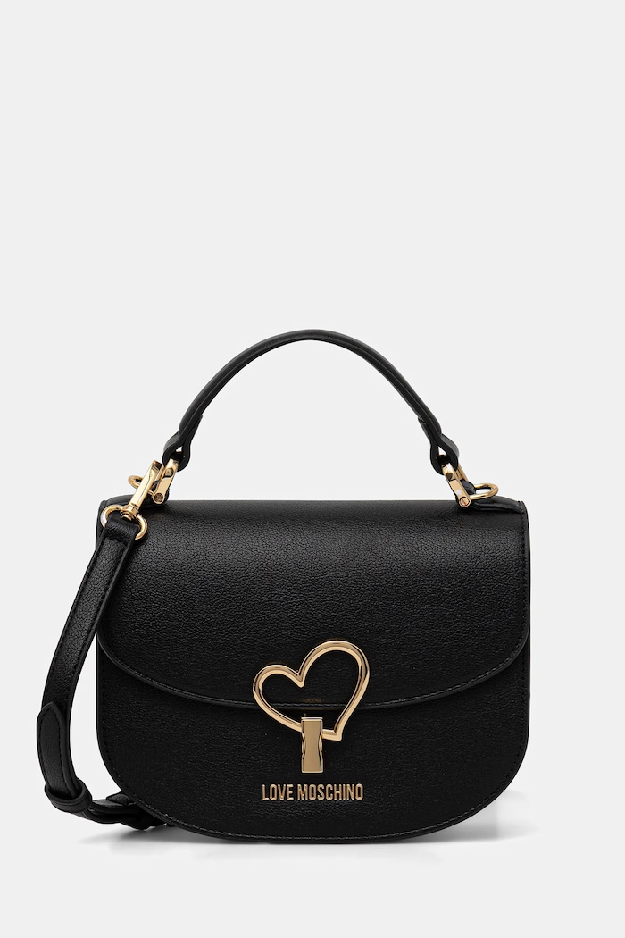 Τσάντα Love Moschino απλικέ μαύρο JC4135PP1OLQ0000