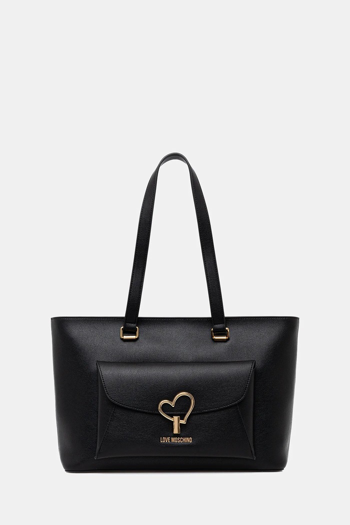 Kabelka Love Moschino nášivka černá JC4136PP1OLQ0000