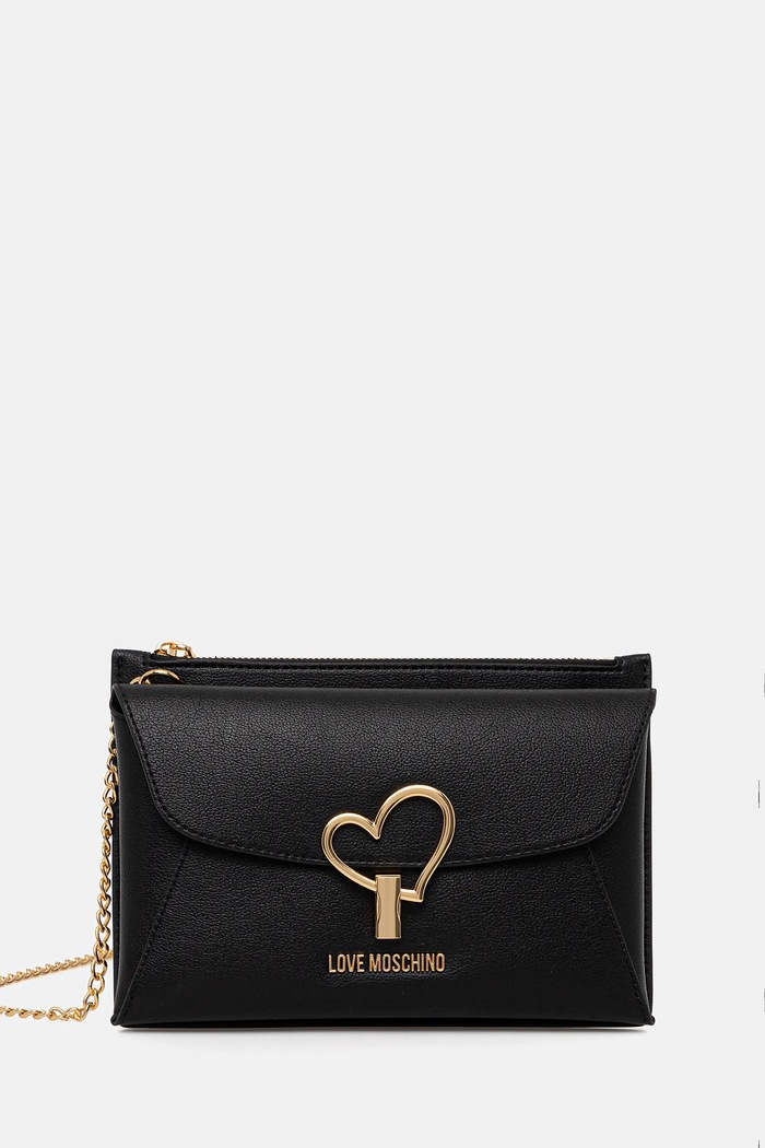 Kabelka Love Moschino nášivka černá JC4139PP1OLQ0000
