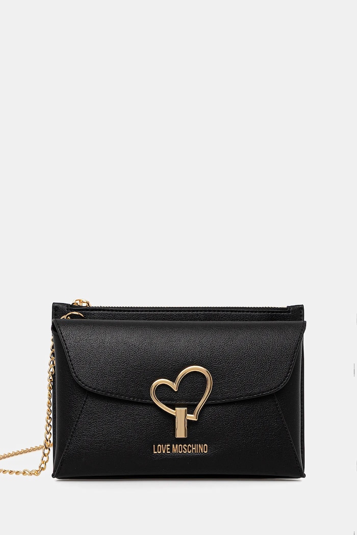 Kabelka Love Moschino nášivka černá JC4139PP1OLQ0000