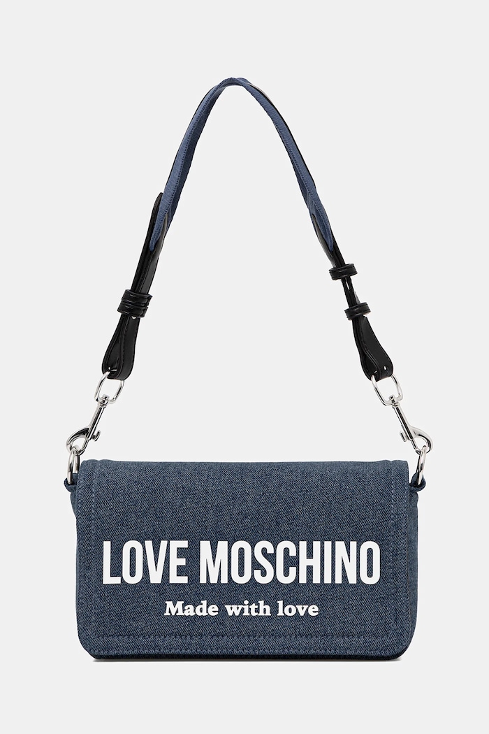 Jeans torba Love Moschino Ne ustreza A4 mornarsko modra JC4057PP1OLG170A