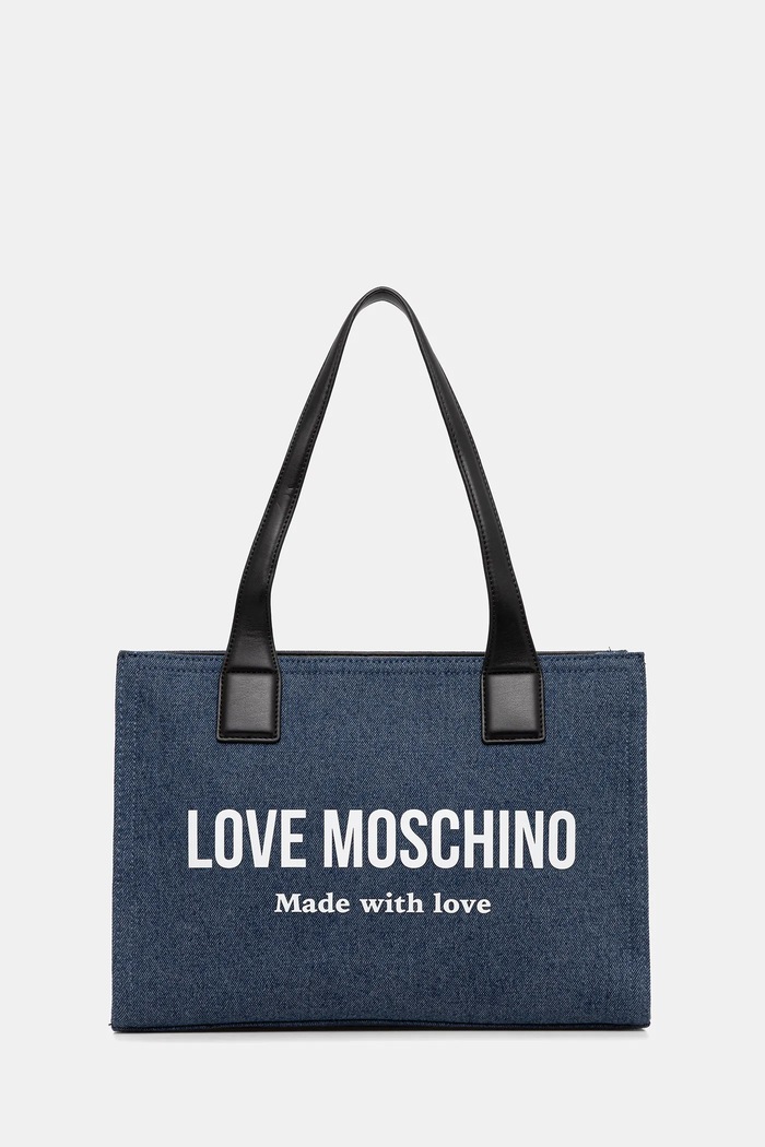 Τσάντα Love Moschino υφασμάτινο σκούρο μπλε JC4056PP1OLG170A