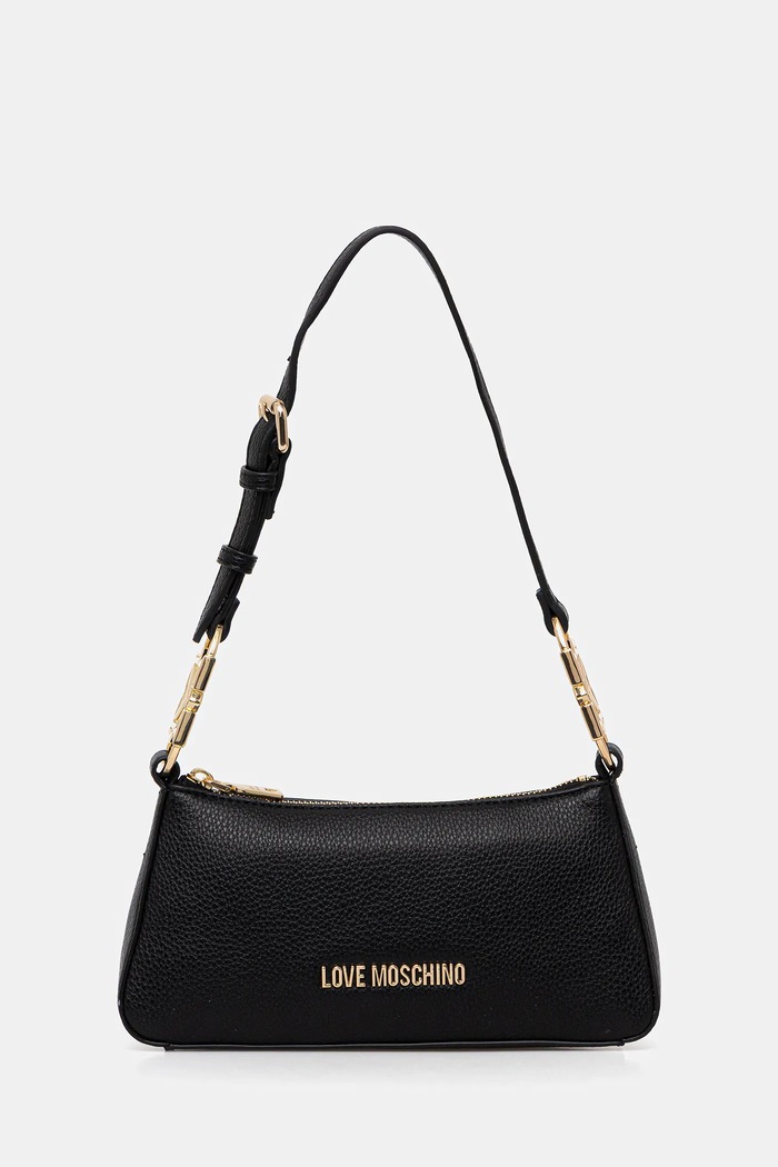 Τσάντα Love Moschino απλικέ μαύρο JC4007PP1OLB0000