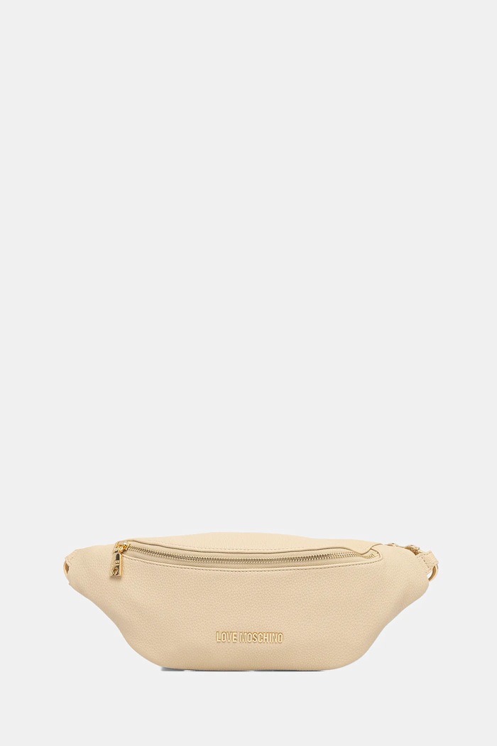 Сумка на пояс Love Moschino аппликация бежевый JC4010PP1OLB0129