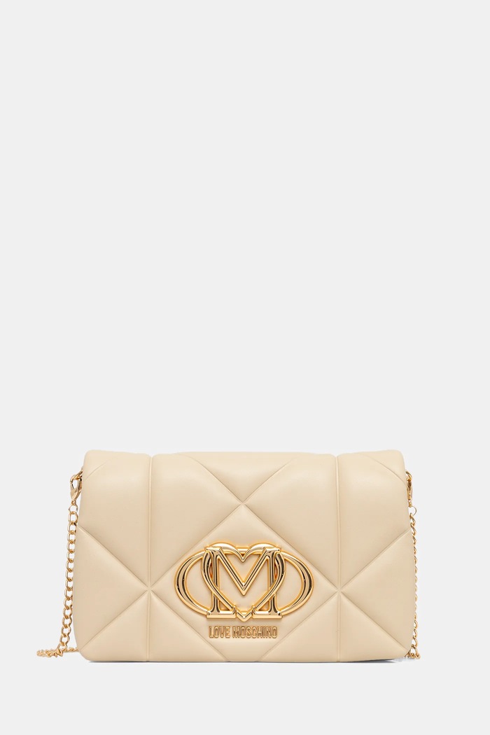 Kabelka Love Moschino hladký béžová JC4043PP1OLC0129