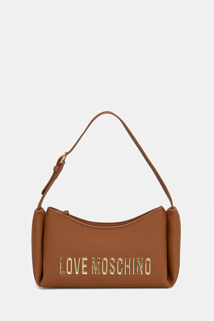 Τσάντα Love Moschino απλικέ καφέ JC4106PP1OKD0200