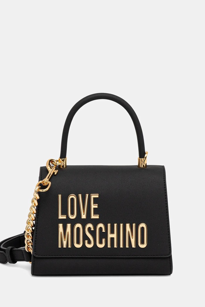 Kabelka Love Moschino nášivka černá JC4024PP1OKD0000