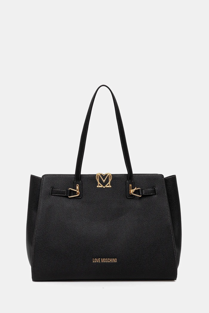 Τσάντα Love Moschino απομίμηση λείου δέρματος μαύρο JC4124PP1OLM0000