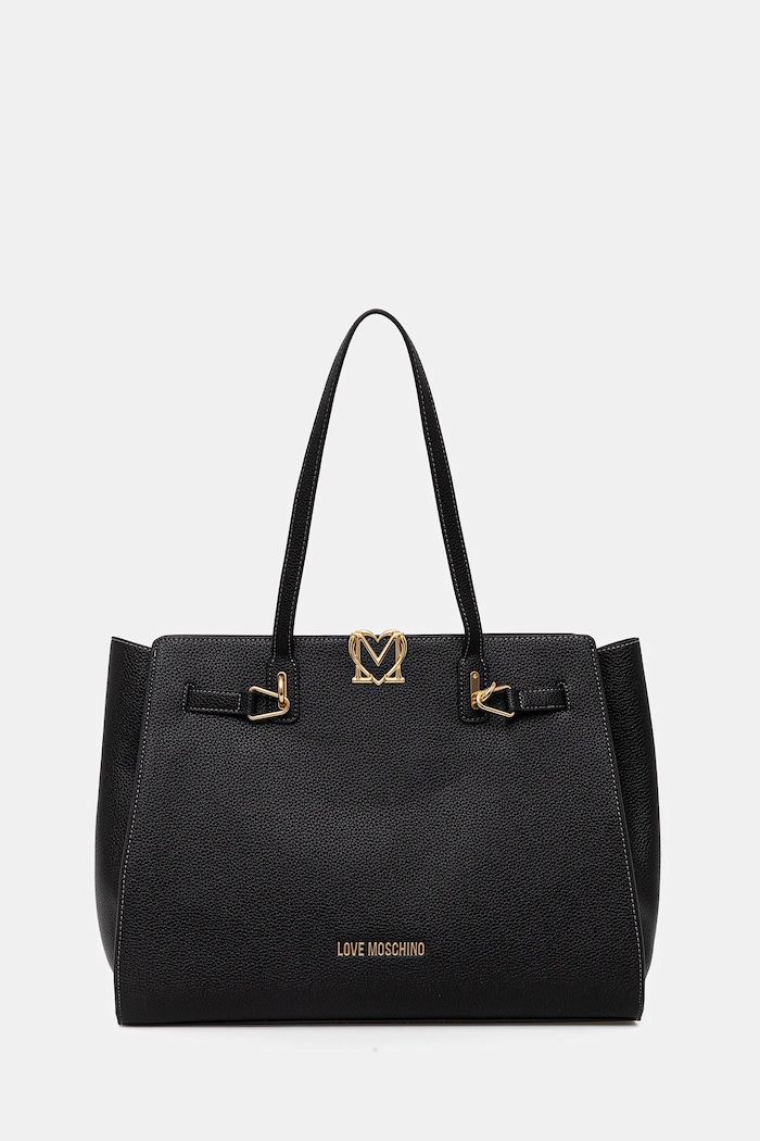 Τσάντα Love Moschino απομίμηση λείου δέρματος μαύρο JC4124PP1OLM0000