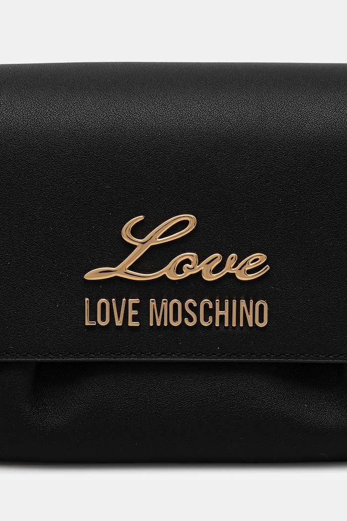 Kožená kabelka Love Moschino JC4160PP1OL1900A černá