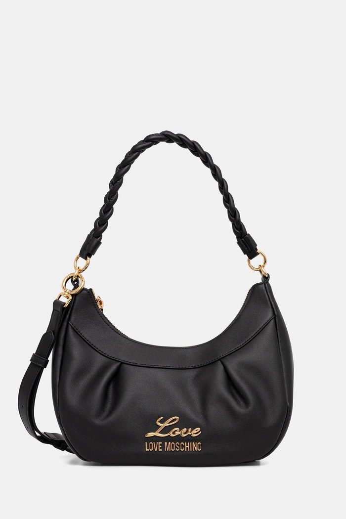 Kabelka Love Moschino nášivka černá JC4161PP1OL1900A