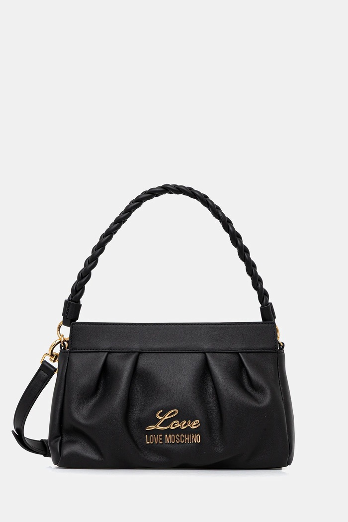 Kabelka Love Moschino nášivka černá JC4159PP1OL1900A