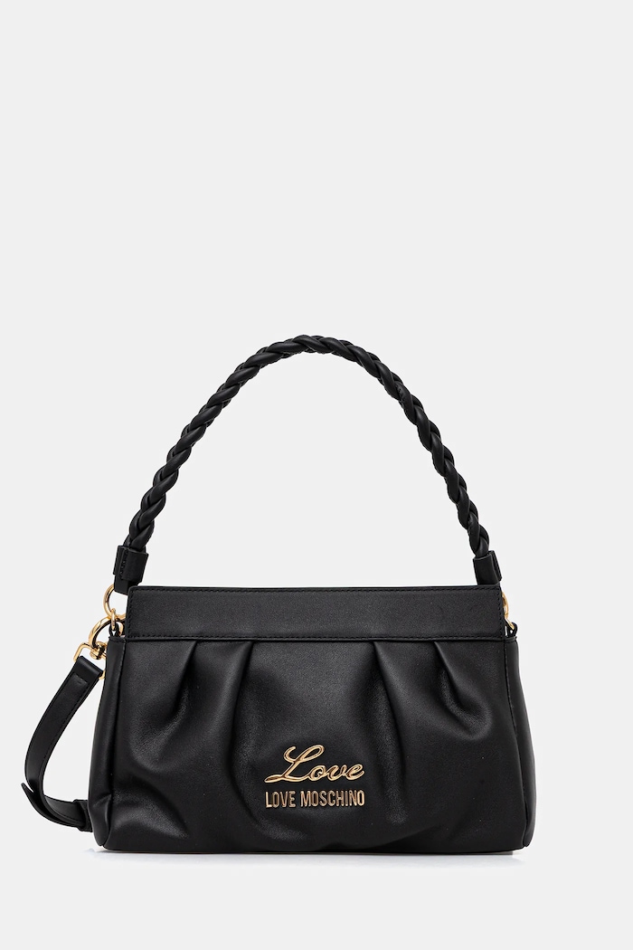 Kabelka Love Moschino nášivka černá JC4159PP1OL1900A
