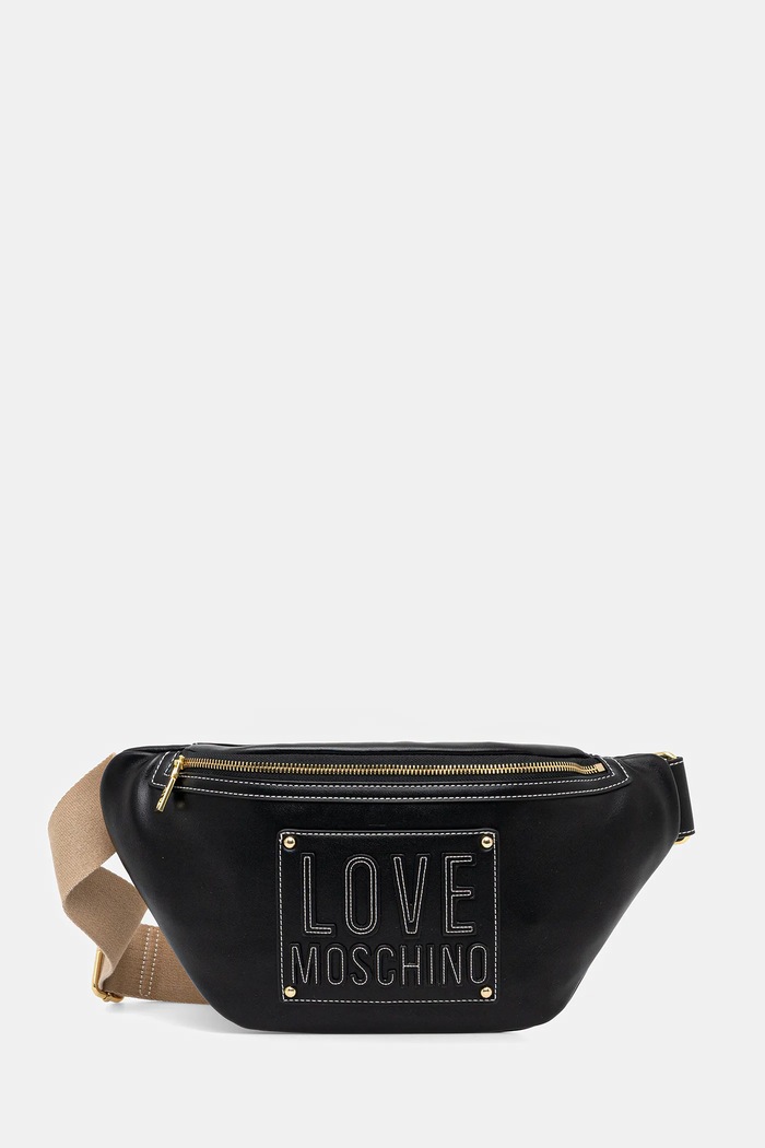 Ledvinka Love Moschino nášivka černá JC4087PP1OLI1000