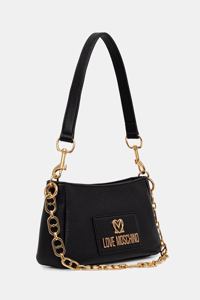Love Moschino torebka skórzana JC4167PP1OL1200A czarny SS26