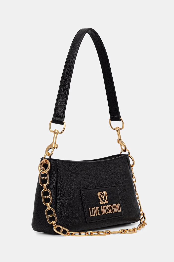 Love Moschino torebka skórzana JC4167PP1OL1200A czarny SS26
