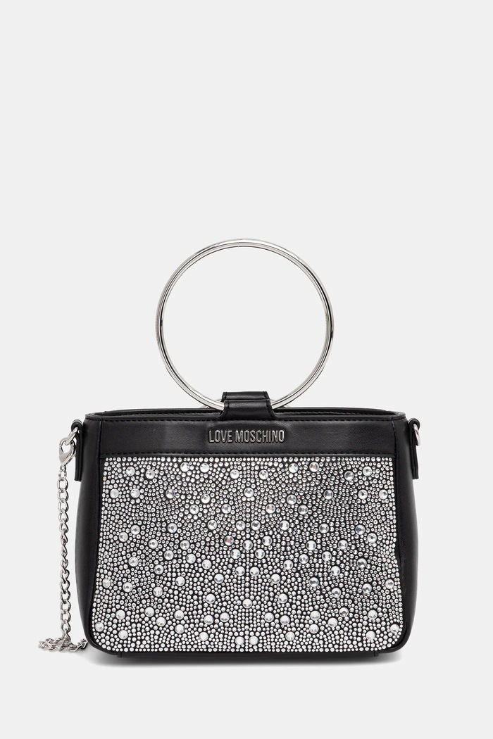 Love Moschino poșetă nu incape in A4 negru JC4169PP1OLW100A