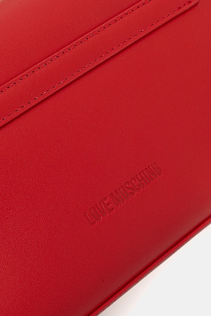Usnjena torbica Love Moschino rdeča JC4146PP1OL1650A