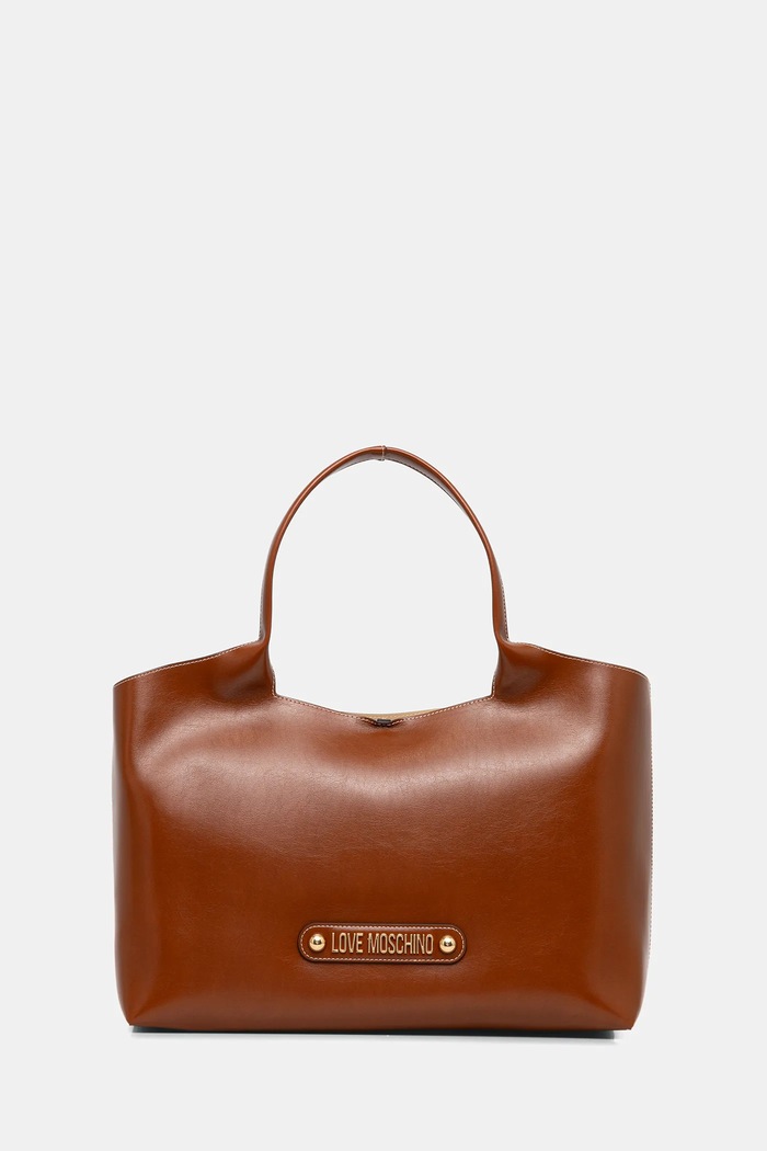 Kabelka Love Moschino hladký hnědá JC4129PP1OLH0200