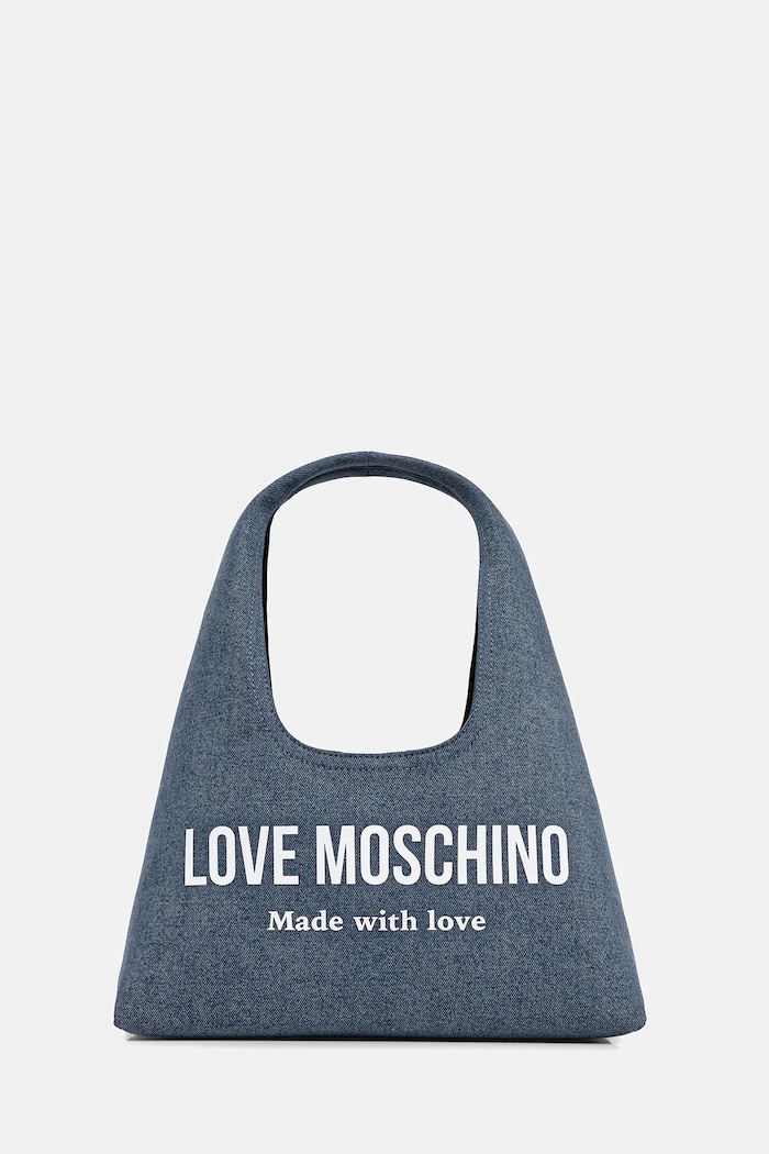 Τζιν τσάντα Love Moschino υφασμάτινο σκούρο μπλε JC4059PP1OLG170A