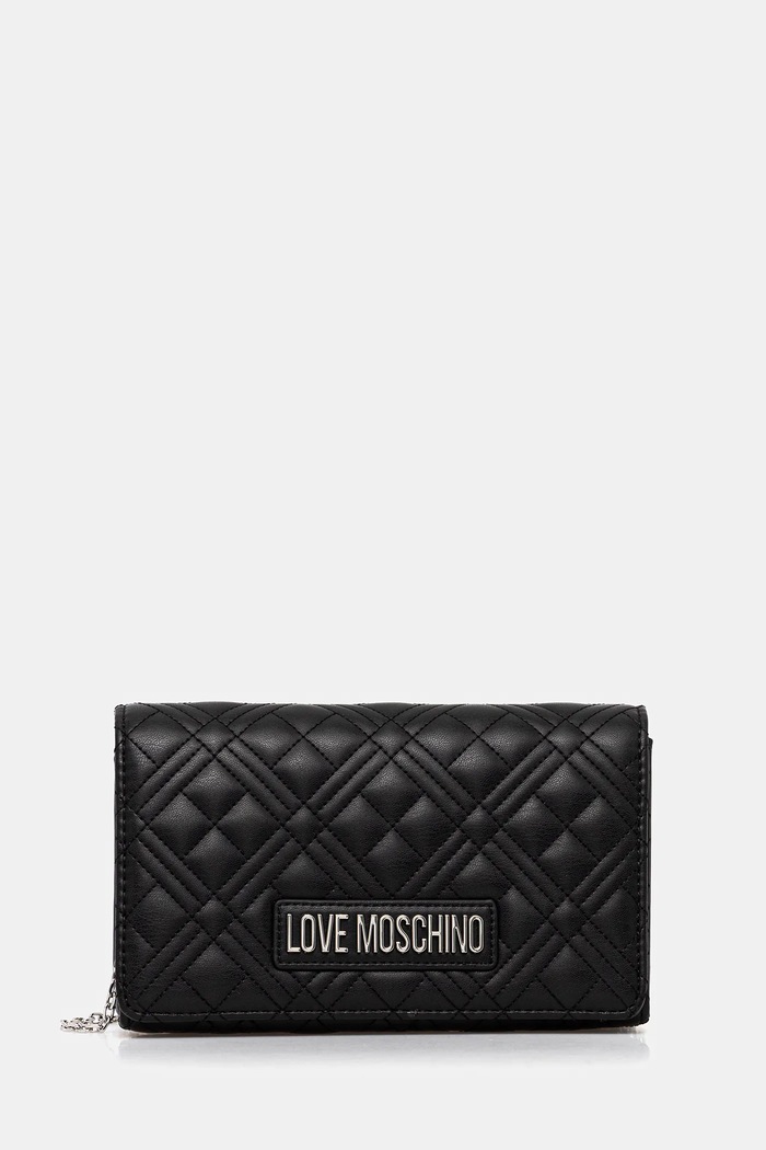 Τσάντα Love Moschino απλικέ μαύρο JC4079PP1OLA000B