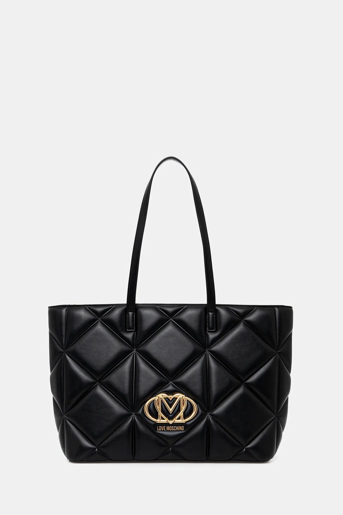 Kabelka Love Moschino nášivka černá JC4120PP1OLC0000