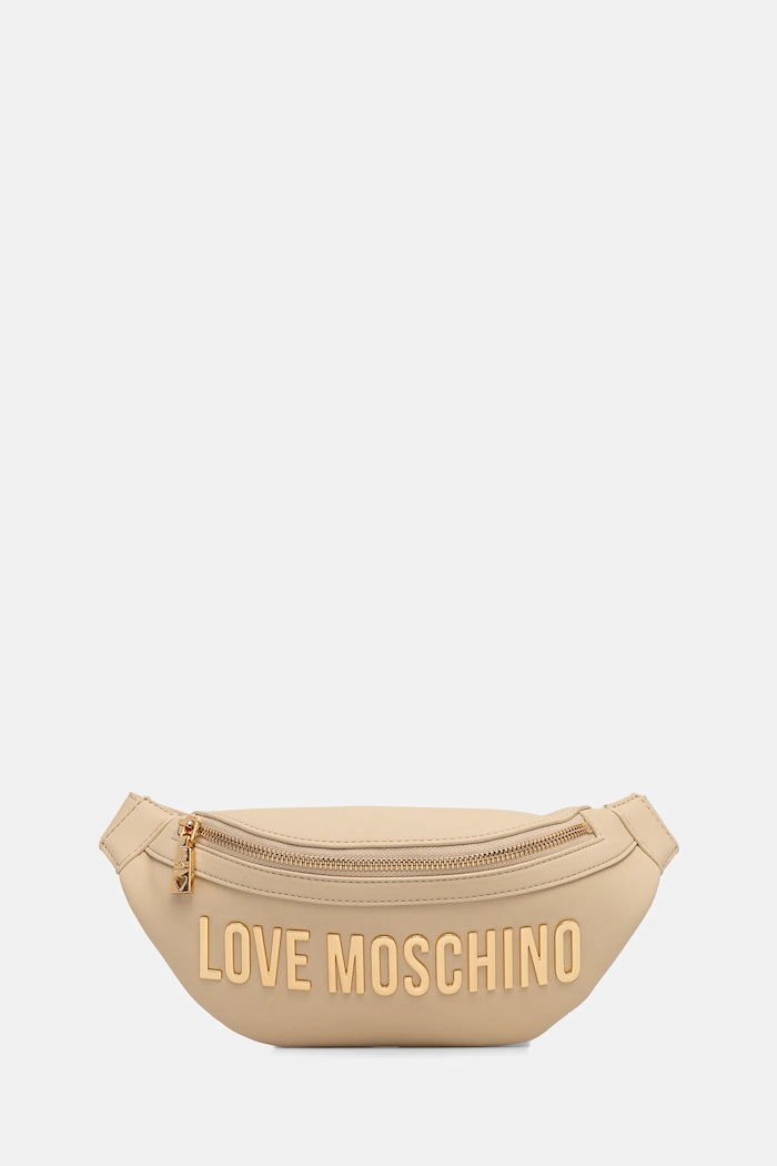 Ledvinka Love Moschino nášivka béžová JC4195PP1OKD0129