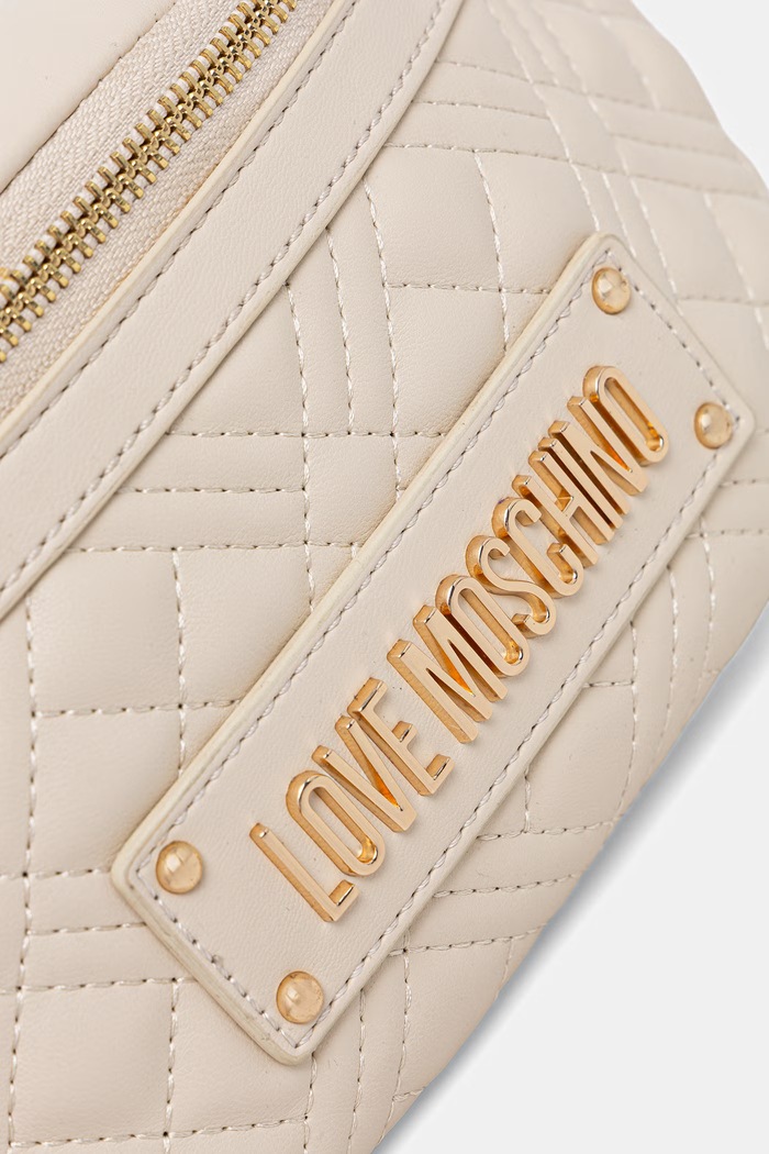 Torbica za okoli pasu Love Moschino bež JC4003PP1OLA0110